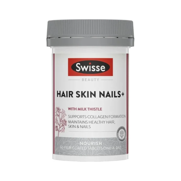 "Swisse" BEAUTY HAIR SKIN NAILS+, WITH MILK THISTLE  60 Film coated tablets