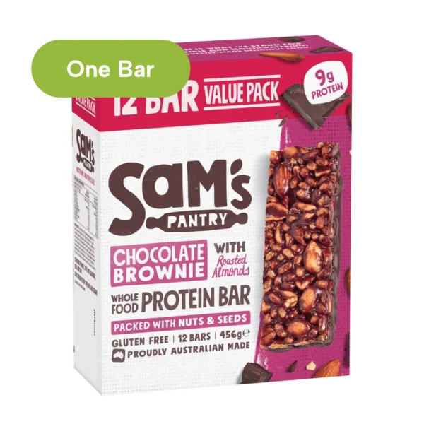 "SAM'S Pantry" Chocolate Brownie With Roaste Almonds - 38g (one unit)